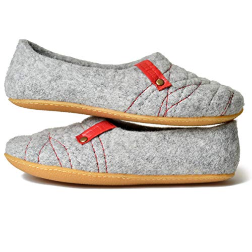 Felted Wool Slippers for Women - Personalized Gift - Boiled wool house shoes