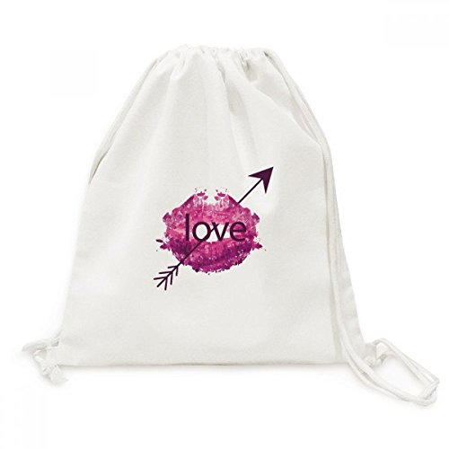 Sac à dos en toile Rose Lip Amour, le cadeau idéal de Saint-Valentin