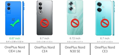Image of SHINESTAR Back Cover for OnePlus Nord CE 4 Lite 5G | Frosted Semi-Transparent Slim Case | Only Compatible with Wireless Magnetic Accessories | Hard Back, Matte Finish - Black