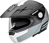 Casco integrale con azionamento con una sola mano per aprire e chiudere la parte anteriore