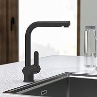 SCHÜTTE 79760 LONDON Küchenarmatur mit ausziehbarer Brause, Matt Schwarz – Ansicht 8