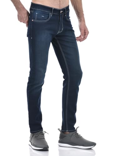 Image of Numero Uno Men's Dark Indigo Stretch Skinny Sustainable Jeans