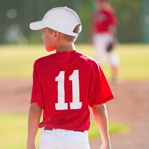 Image of Shyyween Kids Baseball Caps Youth Adjustable Plain Baseball Hats Cotton Blank Hats Bulk for Girls Boys Sport Team