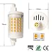 Akaiyal 10W R7s Bombilla LED 78MM Regulable Blanco Cálido 3000K AC220-240V Extremo...