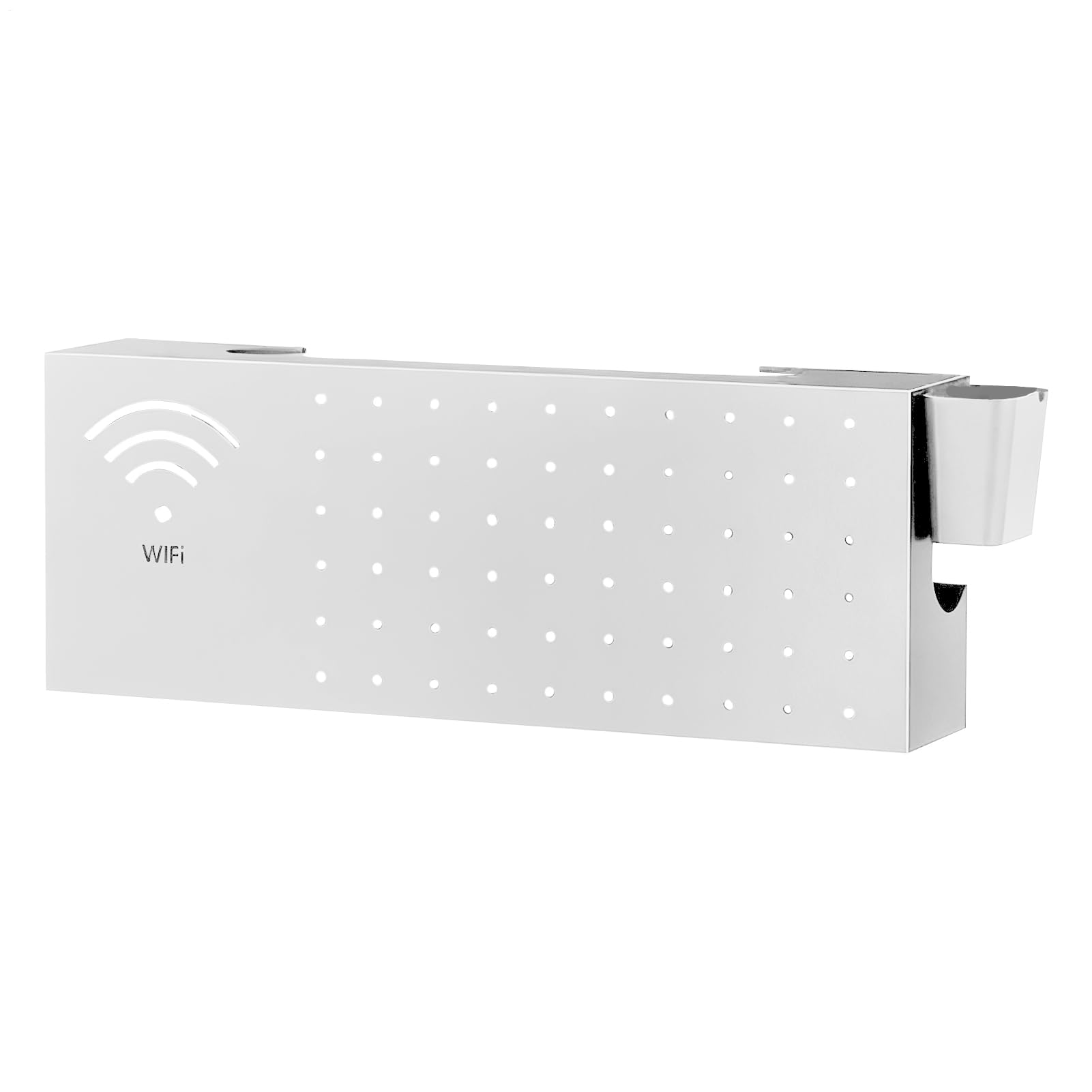 Copri Scatola Router Copertura Multifunzionale da Parete in Acciaio al | Scatola di Archiviazione per Router WiFi Per Elettronica Rete Presa Uscita Soggiorno TV Scrivania Libro Cestino Co