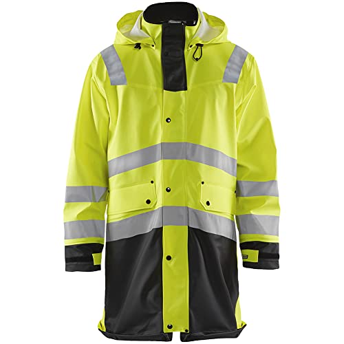 BLÅKLÄDER Working Windproof Watertight Reflective Safe Warm Hi-vis Rain Coat
