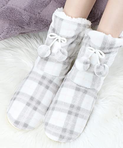 Image of Panda Bros Women's Bootie Slipper Socks, Non-Slip Gripper House Socks