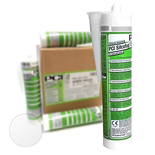 Preisvergleich Produktbild PCI Silcofug E 12 x 310 ml Sanitär Silikon Dichtstoff (transparent)