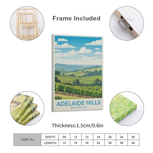 Poster Adelaide Hills pour raviver un mur vide de bureau - 2