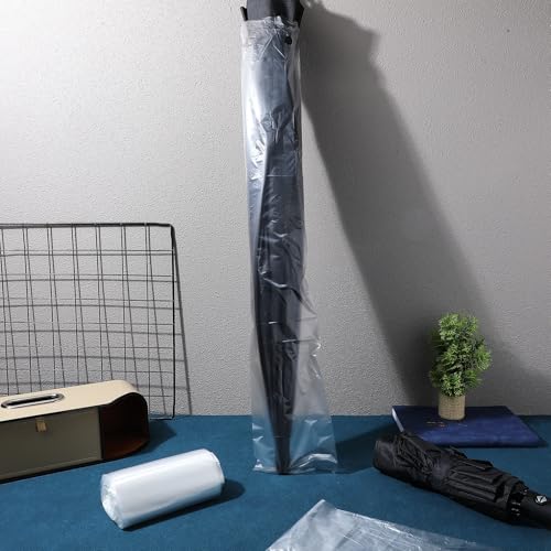 Bolsas de plástico para paraguas transparentes y resistentes de 72 cm para negocios 6
