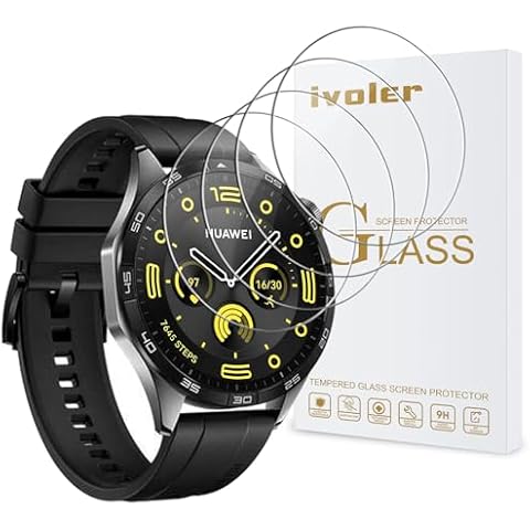 ivoler Verre Trempé pour Huawei Watch GT Cover