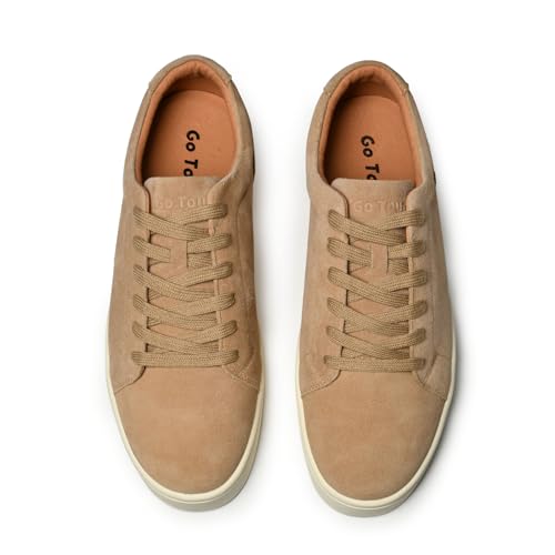 Image of Go Tour Men's Casual Suede Leather Handmade Sneakers
