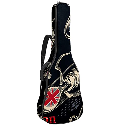 Housse guitare acoustique imperméable sac à dos housse rembourrée tropicale toucan