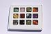 Chillipepperstone 12 Semiprecious Gemstone Box Collection Stones Rock, Natural Polished, 1/2 to 3/4 Inch