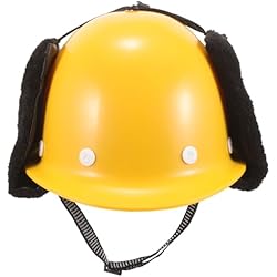 Casco De Seguridad Ala Completa OSALADI Gorro Duro con Forro De Felpa para Casco Gorro De Seguridad Cálido A Prueba De Viento Gorro Protector De ala Completa para Trabajador De La Construcción Industrial Color Amarillo