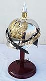 WWI&II Pickelhauben-Helm, Deutscher Preußischer Stahl und Messing, Militär-Offiziers-Helm