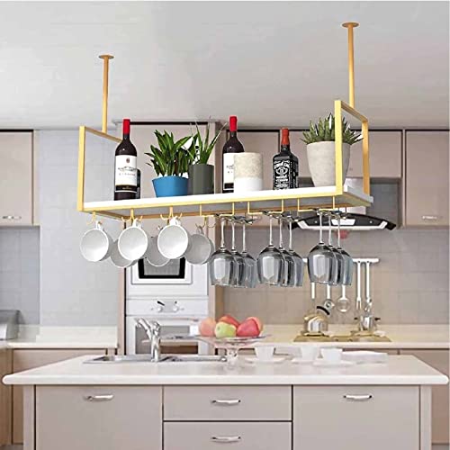 Support de rangement plafond blanc pour libérer l'espace et ranger vos verres