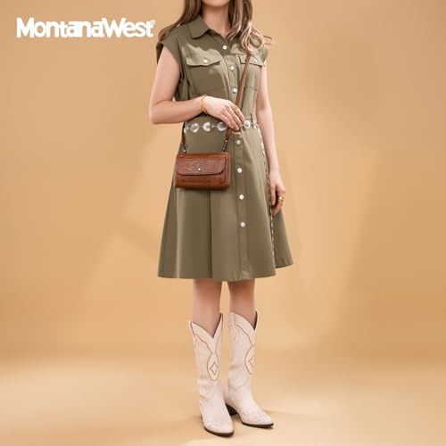 Montana West Crossbody Bags for Women RFID Wristlet Wallet Purse with Phone Pocket Clutch Handbags with Credit Card Slots3