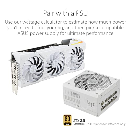 Image of ASUS TUF Gaming NVIDIA GeForce RTX 4070 Ti Super White OC Edition Gaming Graphics Card (PCIe 4.0, 16GB GDDR6X, HDMI 2.1a, DisplayPort 1.4a)