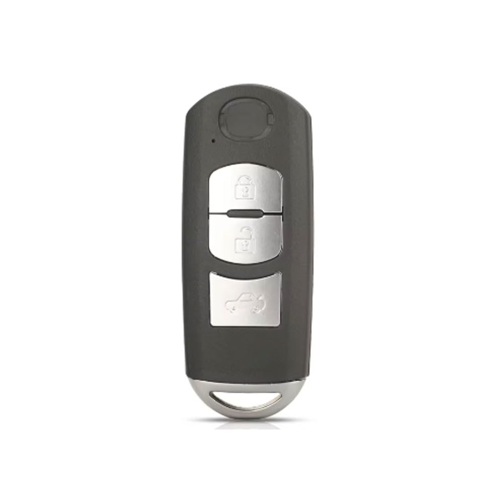 2 3 Tasten Autoschlüssel Fall Fernbedienung Schlüssel Punto Taste Smart Remote Key Shell Case Fob für Mazda 3 5 6 CX-5 CX-7 CX-9 MX-5 Miata RX-8 2006-2018 (3button)