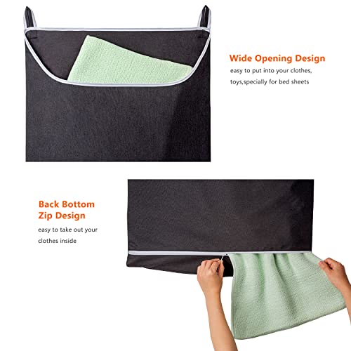 XL-Hanging-Laundry-Hamper-Bag-Black-Door-Hanging-Hamper-with-Large-Openging-Hanging-Laundry-Hamper-Storage-Bag-Large-Size-36X22-Inch-Black