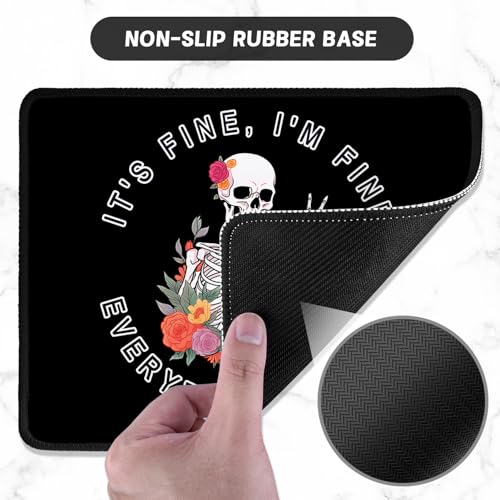 Alfombrilla de mouse que no se mueve: base de goma antideslizante con borde cosido 3