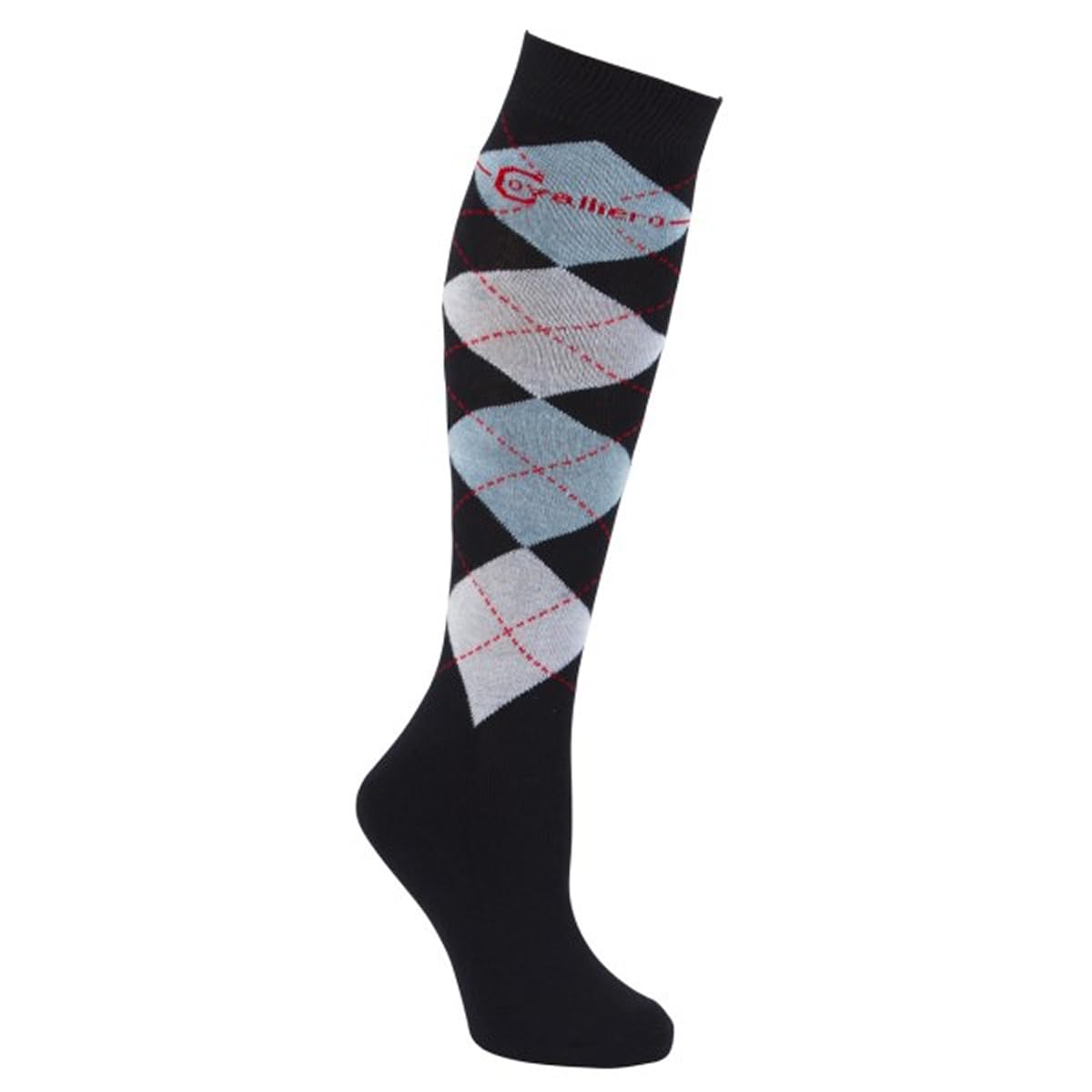 Covalliero Women’s Brescia Riding Socks, Night Blue, Size 2-3