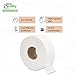 EcoQuality [12 Pack] Jumbo Roll Bathroom Tissue 2-Ply 9 inch Dia. White 1000 Feet Per Roll - Industrial Toilet Paper Dispenser Bath Tissue (12 Rolls)