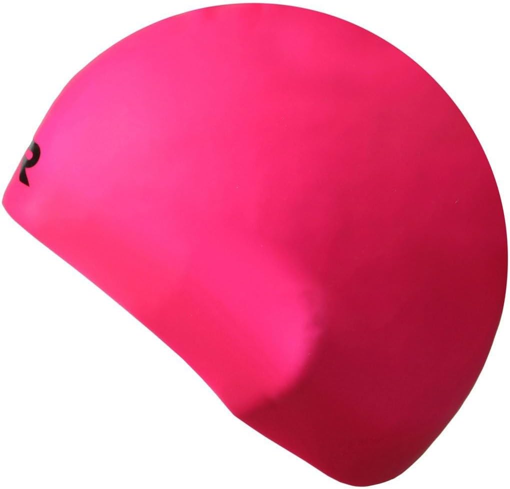 Adult Long Hair Wrinkle-Free Silicone Swim Cap