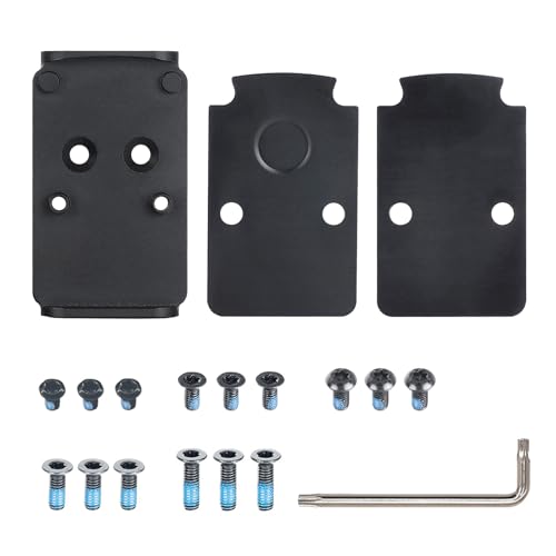 ohhunt Red Dot Mount Plate Compatible with Holosun 407/507C/508T/Trijicon RMR/SRO and for Glock G17 G19 MOS Models