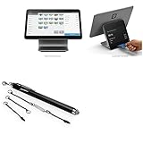 BoxWave Stylus Pen Compatible with Square Register - EverTouch Capacitive Stylus, Fiber Tip Capacitive Stylus Pen - Jet Black