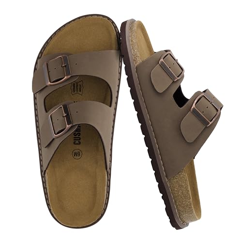 CUSHIONAIRE Plano Slip-On Sandals for Women with Arch Support