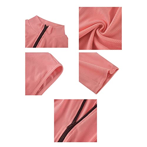 Jumpsuit bodycon mujer romper sin mangas mono corto ajustado playsuit 7