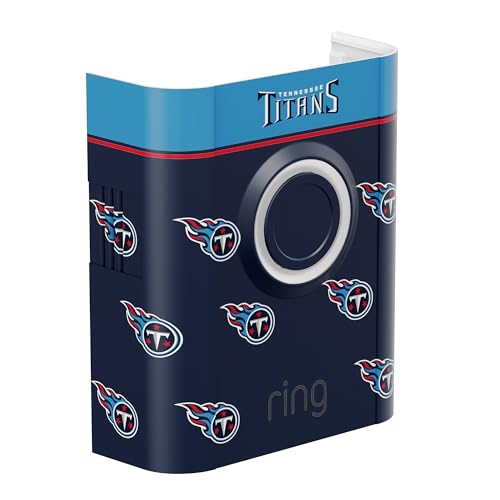 Image of All-New Limited Edition, Official NFL Faceplate for Ring Doorbells - Video Doorbell 3, Video Doorbell 3 Plus, Video Doorbell 4, Battery Doorbell Plus, and Battery Doorbell Pro | Tennessee Titans