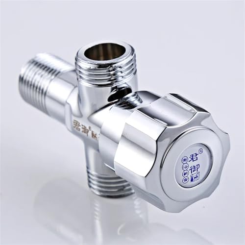 Robinet d'angle double sortie pour installer une douchette bidet de WC - 6