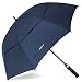 ACEIken Golf Umbrella Windproof Large 62 Inch, Double Canopy Vented, Automatic Open, Extra Large Oversized,Sun Protection Ultra Rain & Wind Resistant Stick Umbrellas (Blue)