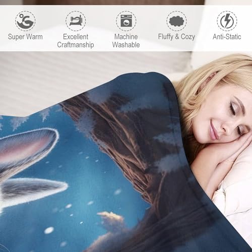 Manta de forro polar de conejo suave y cálida para cama y sofá de salón de 100 x 130 cm 6