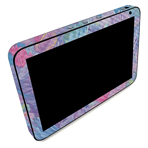 Image of MightySkins Carbon Fiber Skin Compatible with Amazon Echo Show 8 (Gen 2) - Dreamy Reef | Protective, Durable Textured Carbon Fiber Finish | Easy to Apply | Made in The USA