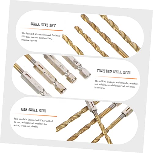 Uonlytech 13Pcs Titanium Drill Cement Drill Bits Drill Bits For Cement Drill Bits Set Concrete Drill Bit Twisted Drill Bits Hex Drill Bits Drill Bit For Metal High Steel Drill Bit Tool #TOP3