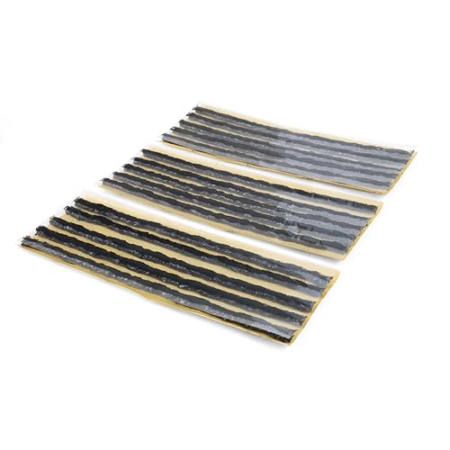Image of Durable Rubber Strings (1 /4 inch x 8 inch, Black 15pcs) Tire Repair Plug Strips Kit for Tubeless Tires, Fits Car, Motorcycle, Truck, RV, ATV(TS-260D15)