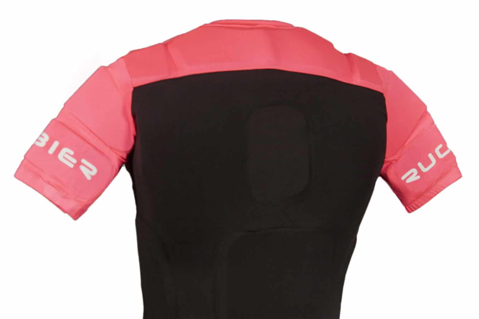 Hombrera de Rugby Profesional para Mujer - Protección de Rugby Acolchada - Categorías Femeninas – Modelo Rosa/Negro. Talla S