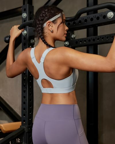 Image of RUNNING GIRL Sports Bras for Women High Support, Adjustable Straps High Impact Racerback Bra with Hook Closure Molded Cup