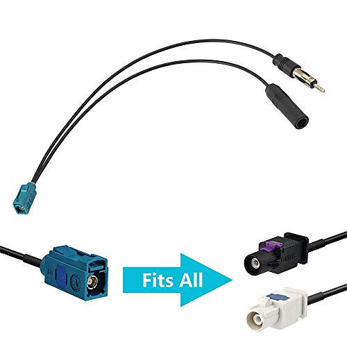 Superbat Universal Vehicle Car Stereo FM AM Radio Antenna Adapter Fakra Z Female