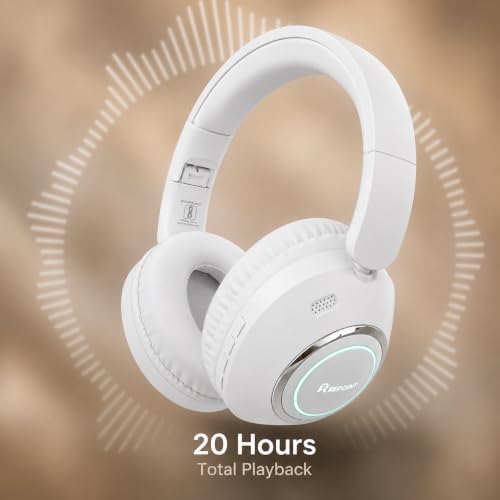 Image of RASSFOAT X7 RGB Wireless Headphones - Powerful Sound, 30H Playtime & Stunning 7-Color RGB Lights. Foldable, Comfortable, and Perfect for Music, Gaming, Movies & Calls-Anywhere, Anytime.