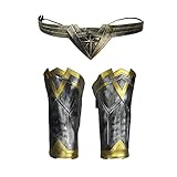 Woman Cuff and Tiara Women Cosplay Costume Set Superhero Costume Cosplay Stretch Band Gold