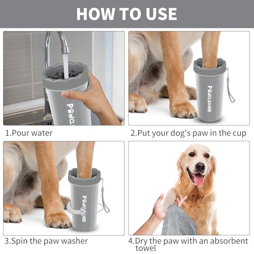 image for Comotech Professional 7 in 1 Dog Paw Cleaner for Dogs & Cats - Include