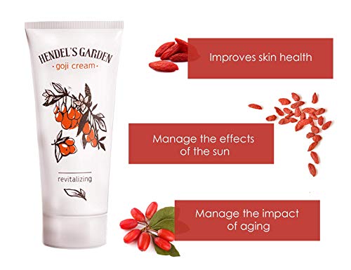 Hendel's Garden Goji Cream Original 50 Ml, Rejuvenating Hydrating Face Moisturizer For Younger Skin, Revitalized Radiance - Smoothing, Firming Anti Aging Day, Night Vitamin C Facial Skincare Cream #TOP2