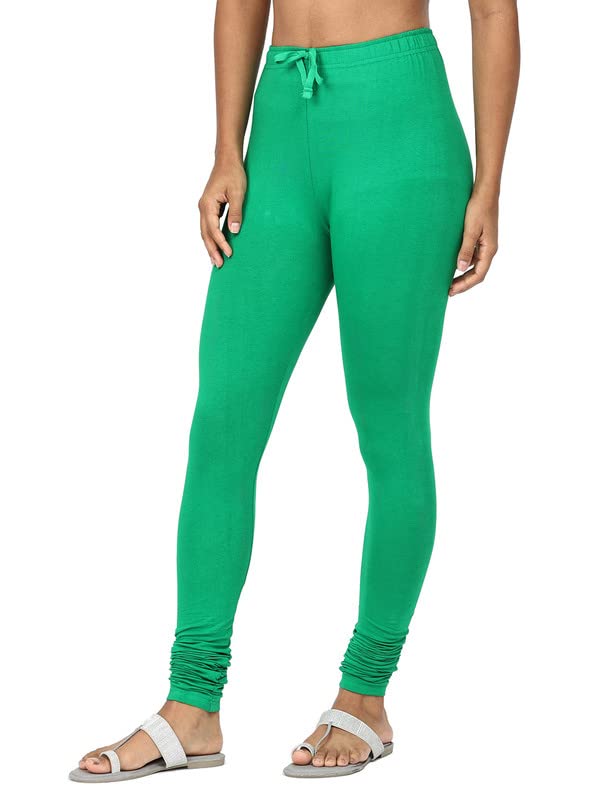 Image of Robinbosky Cotton Churidhar Leggings for Women - Stylish, Stretchable & Flattering Fit for All-Day Comfort