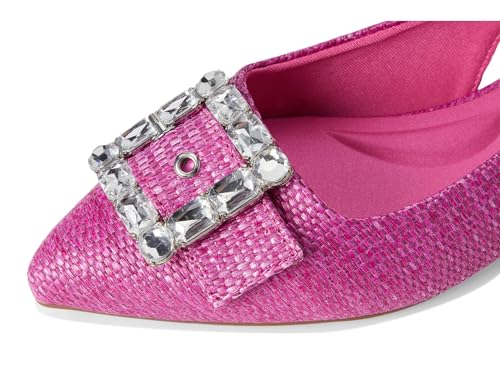 Ballerines pour femme Anne Klein Kenni plates en raphia rose 37.5 EU