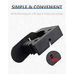 Hi-Lift-Jack-Handle-Keeper-2-PCS-Rubber-Clamp-Tube-Tool-Grip-Quick-Release-Clamp-Mount-Black-Roof-Rack-Mount-Fits-1-17-in-to-1-37-in-Diameter-Tools-2-Pack